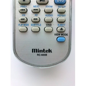 CONTROL REMOTO PARA TV/DVD  / MINTEK RC-600B / MODELO DTV-373-D	